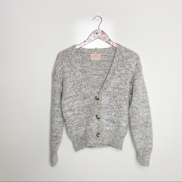 Urban Outfitters Sweaters - URBAN OUTFITTERS Gray Confetti Cardigan Sweater